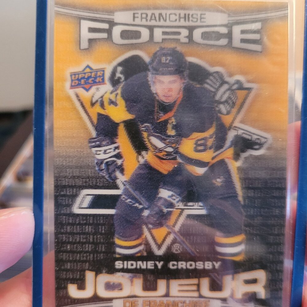 2016-17 TIM HORTONS UD FRANCHISE FORCE SIDNEY CROSBY Insert Card # FF-8 Hockey